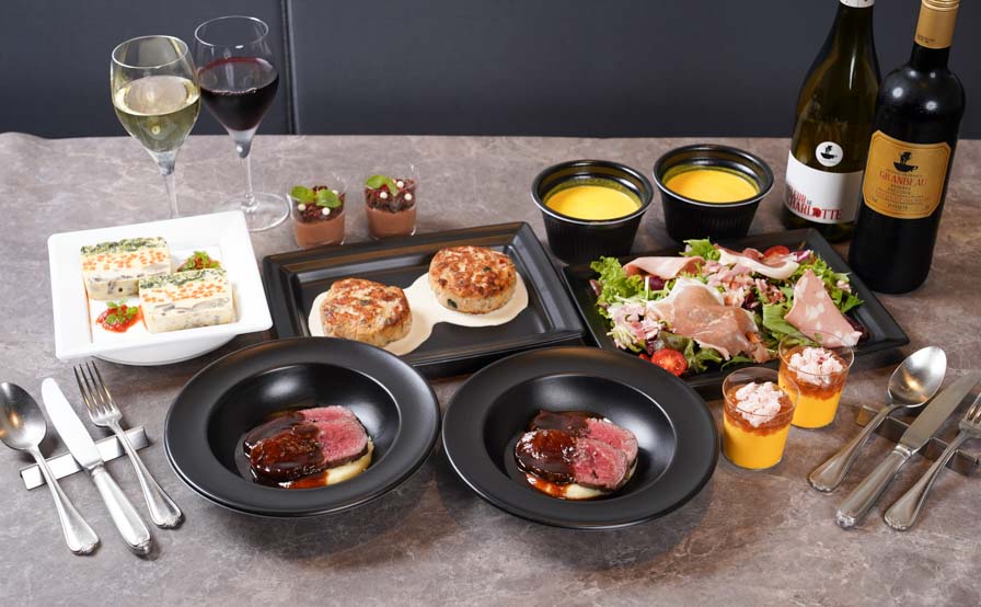 2名様分の盛り付けイメージ