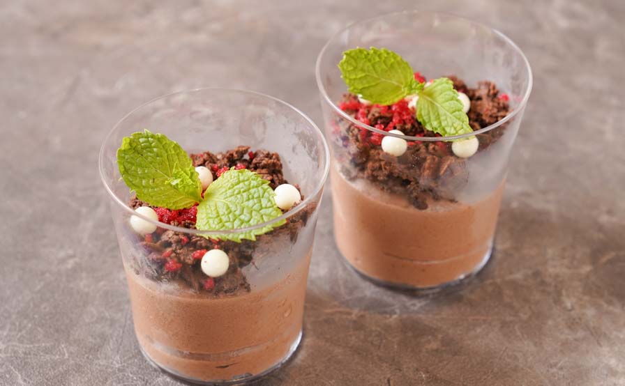 チョコレートとフランボワーズのムース