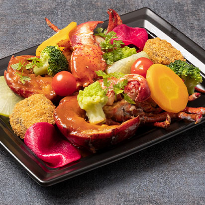 オマール海老のロースト ライスコロッケ添え